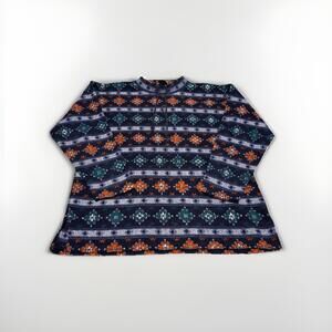 Vintage 90s Stefano Snowflake Pullover Sweater Size 18/20W Multicolor (B2)